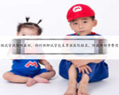 郑州人民医院做试管找谁做最好，郑州供卵试管包生男孩医院排名，附最新助孕